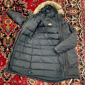 North Face ARCTIC PARKA Down Navy Blue Wind/Waterproof